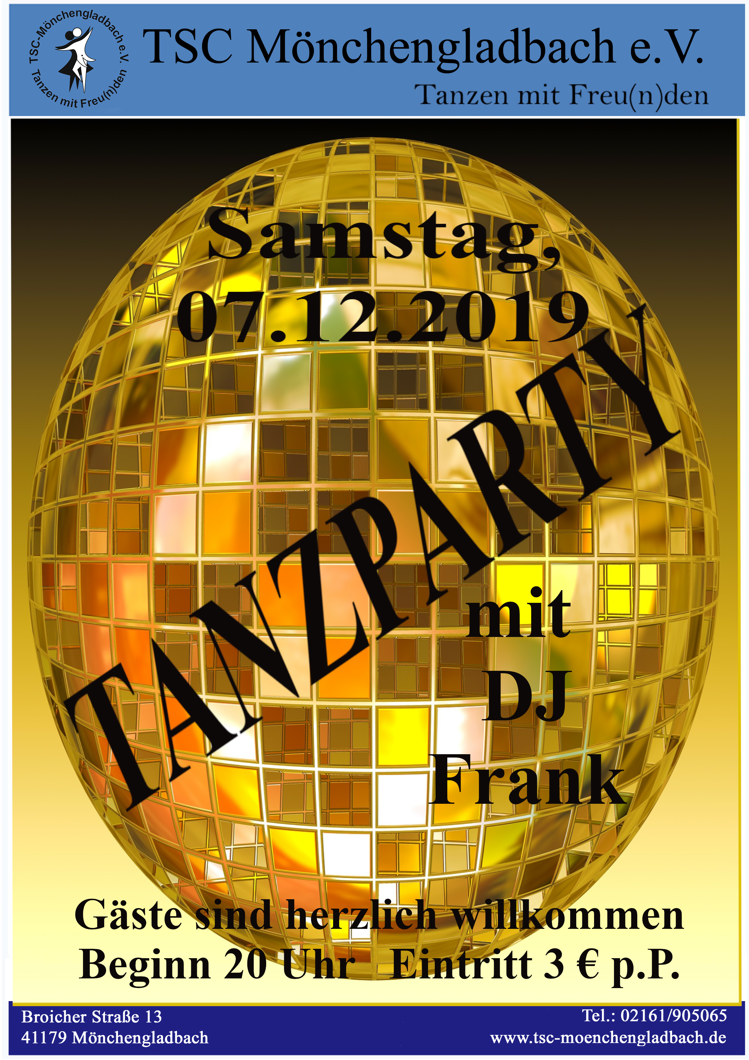 Tanzparty mit unseren DJ's Norbert und Thomas am 02.04.2022